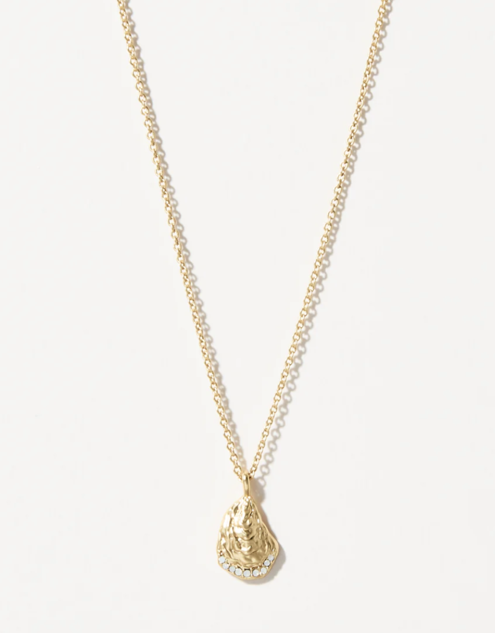 Spartina Seas the Day Gold Necklace Oyster
