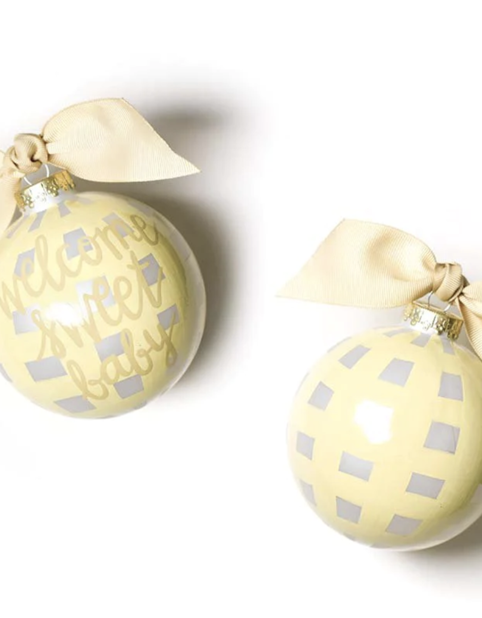 Coton Colors Ornament Welcome Sweet Baby Gingham xx