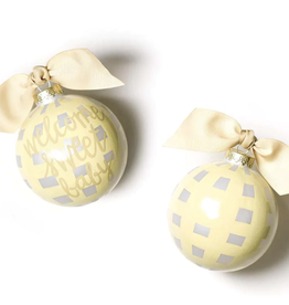 Coton Colors Ornament Welcome Sweet Baby Gingham xx