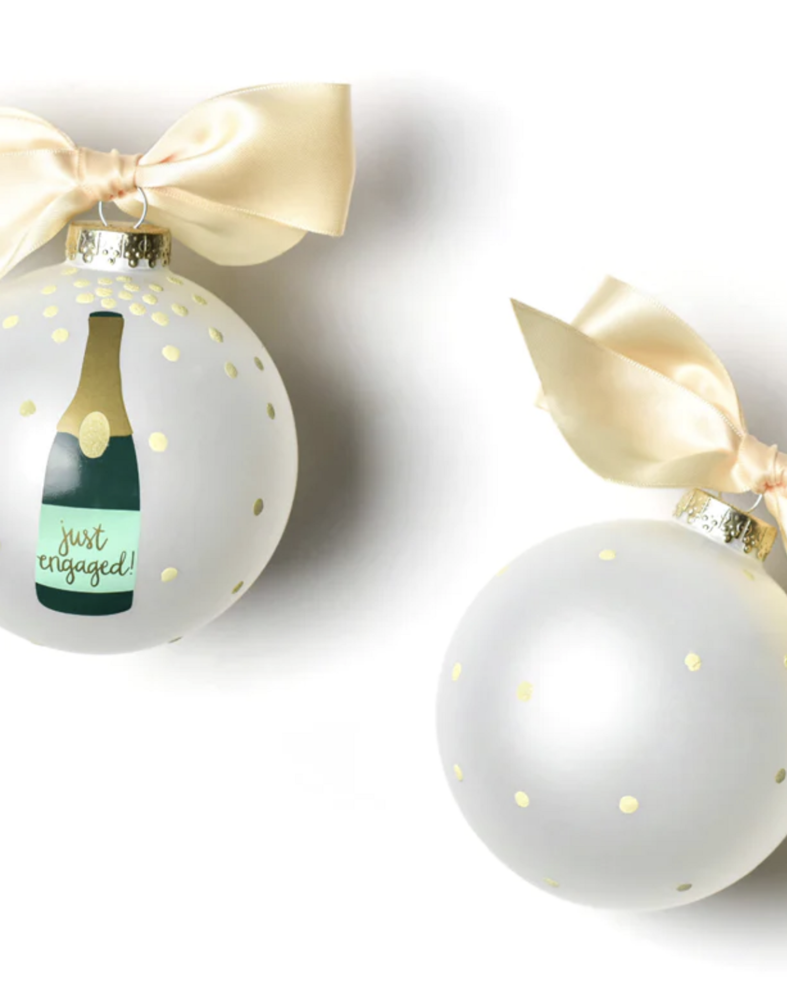 Coton Colors Ornament Just Engaged Champagne