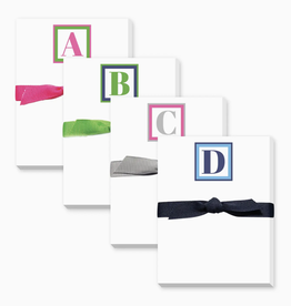 Donovan Designs Statement Stripe Initial Notepad