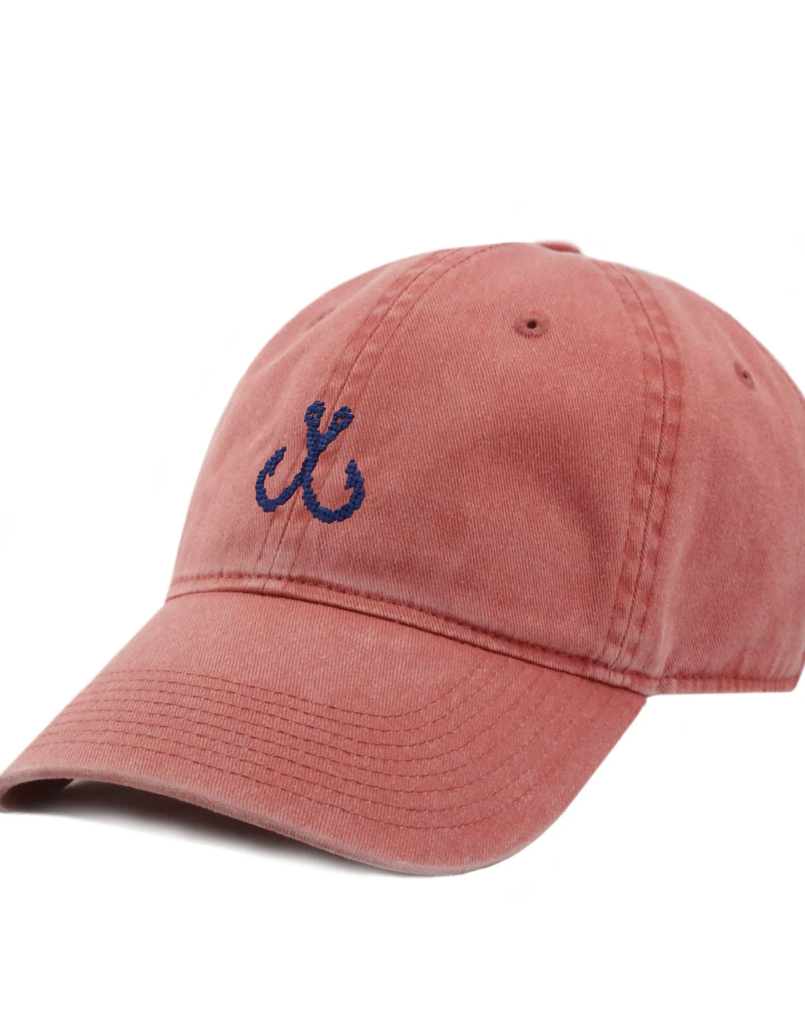 Smather's & Branson Hat Crossed Fish Hooks Nantucket Red