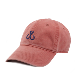 Smather's & Branson Hat Crossed Fish Hooks Nantucket Red