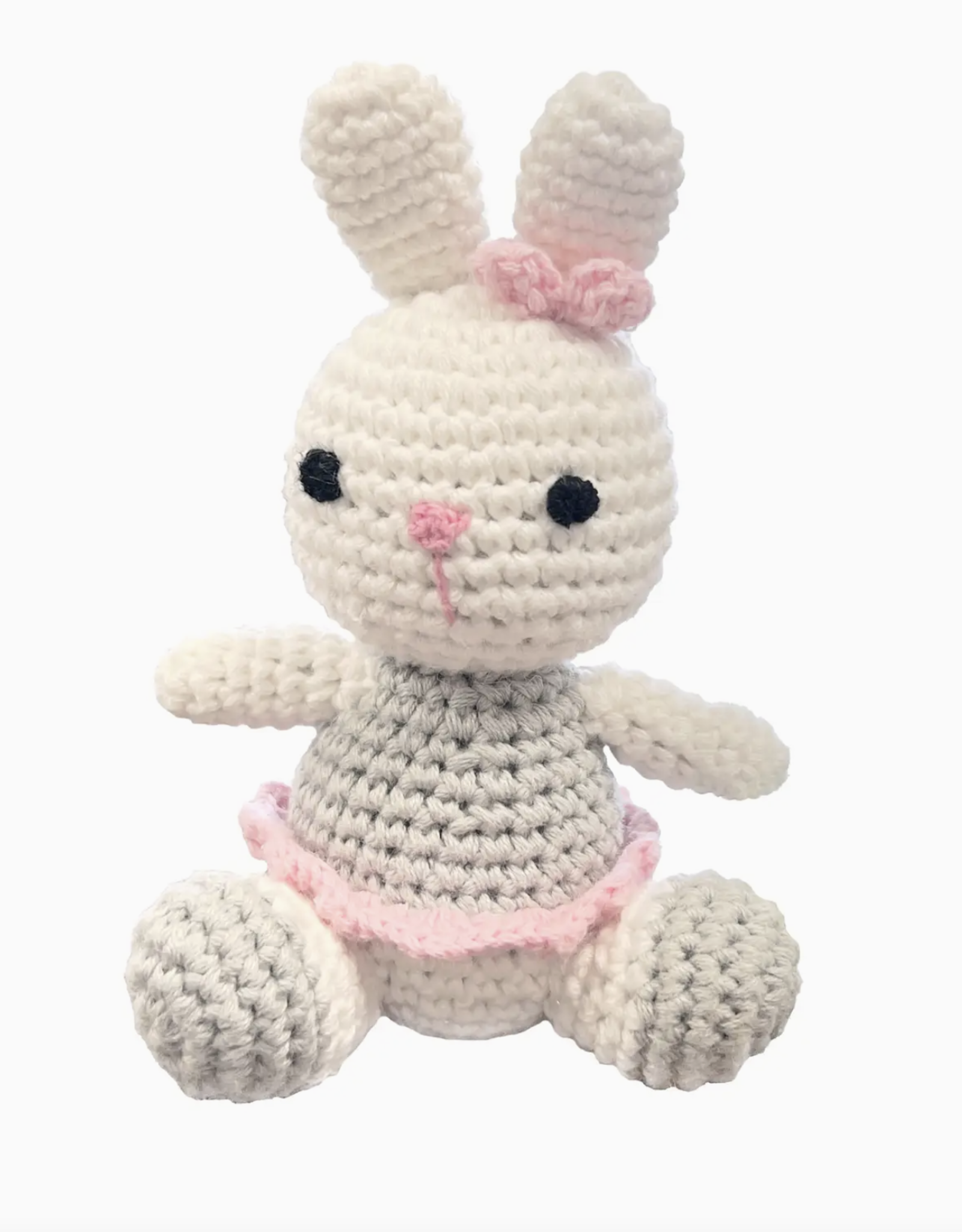 Zubels Ballerina Bunny Crochet Rattle