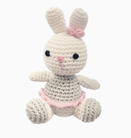 Zubels Ballerina Bunny Crochet Rattle