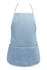 Mint Blue Gingham Apron Child xx