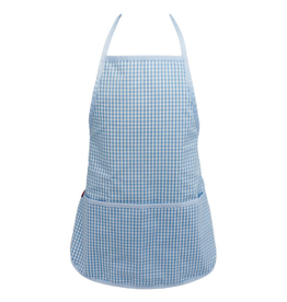 Mint Blue Gingham Apron Child