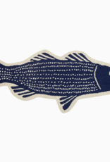 Striper Fish Shaped Hook Rug