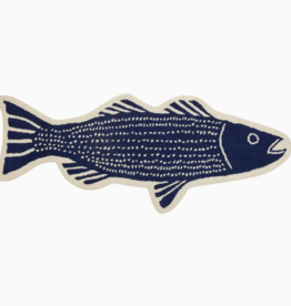 Striper Fish Shaped Hook Rug