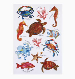 Field Guide Sealife Kitchen Towel