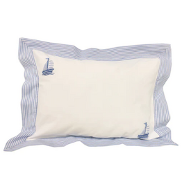 Pillow Blue Sailboat