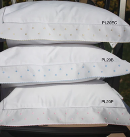 Pillow Polka Dot Picot Blue