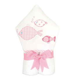 Three Marthas Everykid Towel Fish School Pink