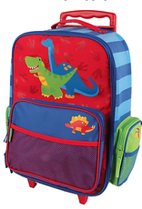 Stephen Joseph Rolling Luggage Dino Red / Blue