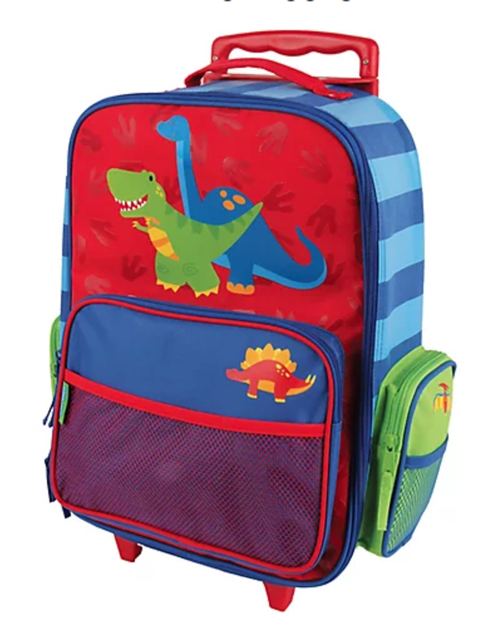 Stephen Joseph Rolling Luggage Dino Red / Blue
