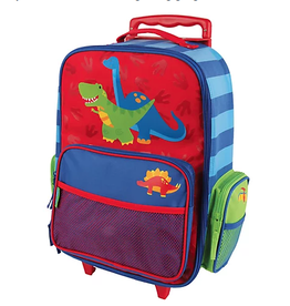 Stephen Joseph Rolling Luggage Dino Red / Blue