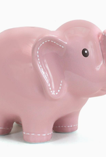 Child to Cherish Pink Stitched Elephant Bank xx