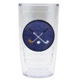 Smather's & Branson Tervis Tumbler Crossed Clubs Needlepoint