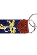 Smather's & Branson Key Fob Fishing Fly Navy