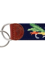 Smather's & Branson Key Fob Fishing Fly Navy