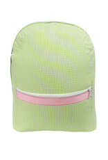 Mint Medium Backpack w/Pockets Sweet Pea Seersucker