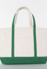 CB Station Large Canvas Boat Tote Emerald