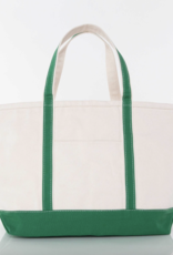 CB Station Large Canvas Tote Emerald