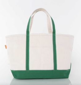 CB Station Large Canvas Tote Emerald