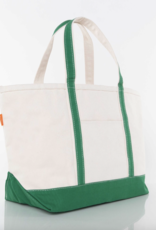 CB Station Large Canvas Tote Emerald