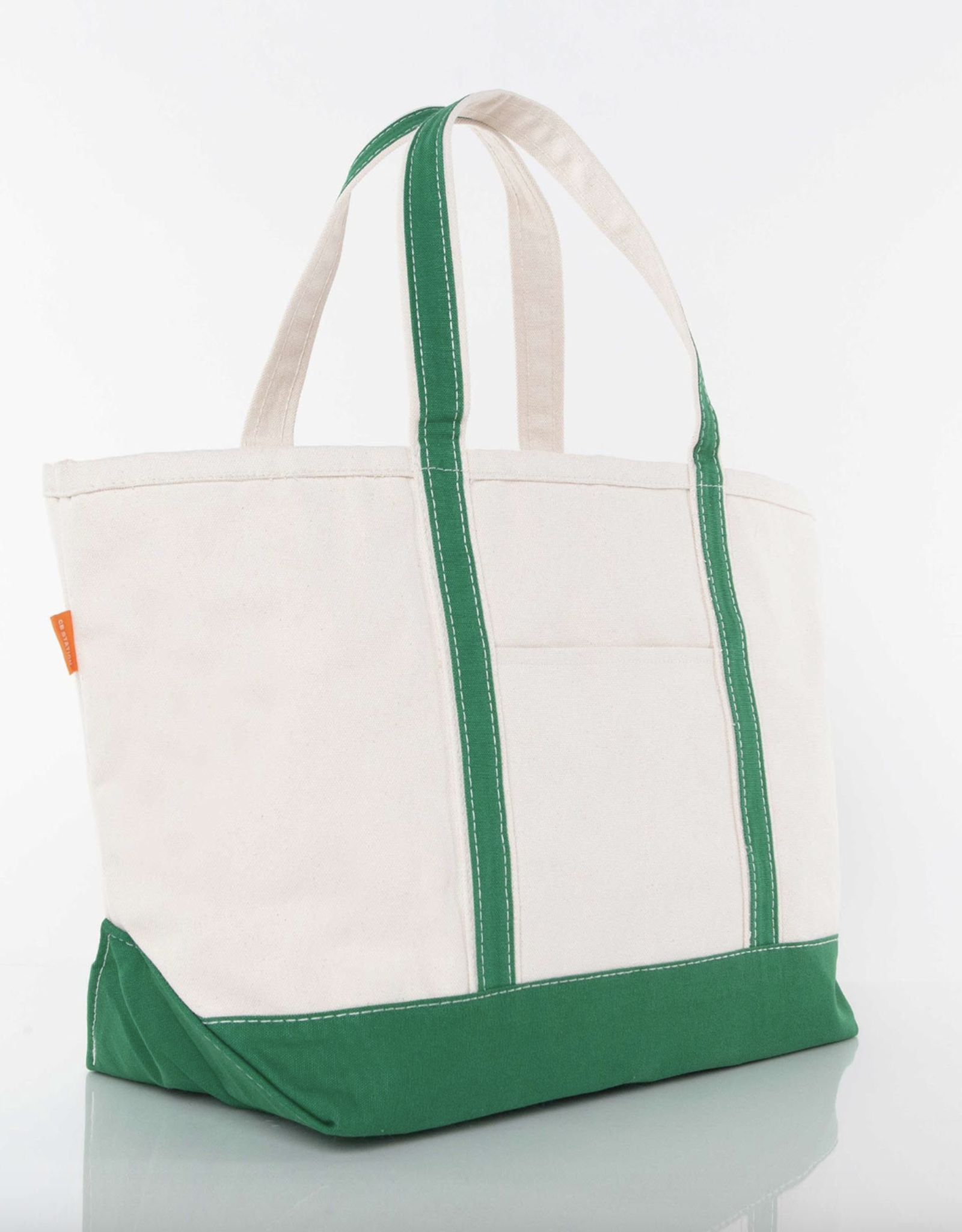 CB Station Large Canvas Tote Emerald