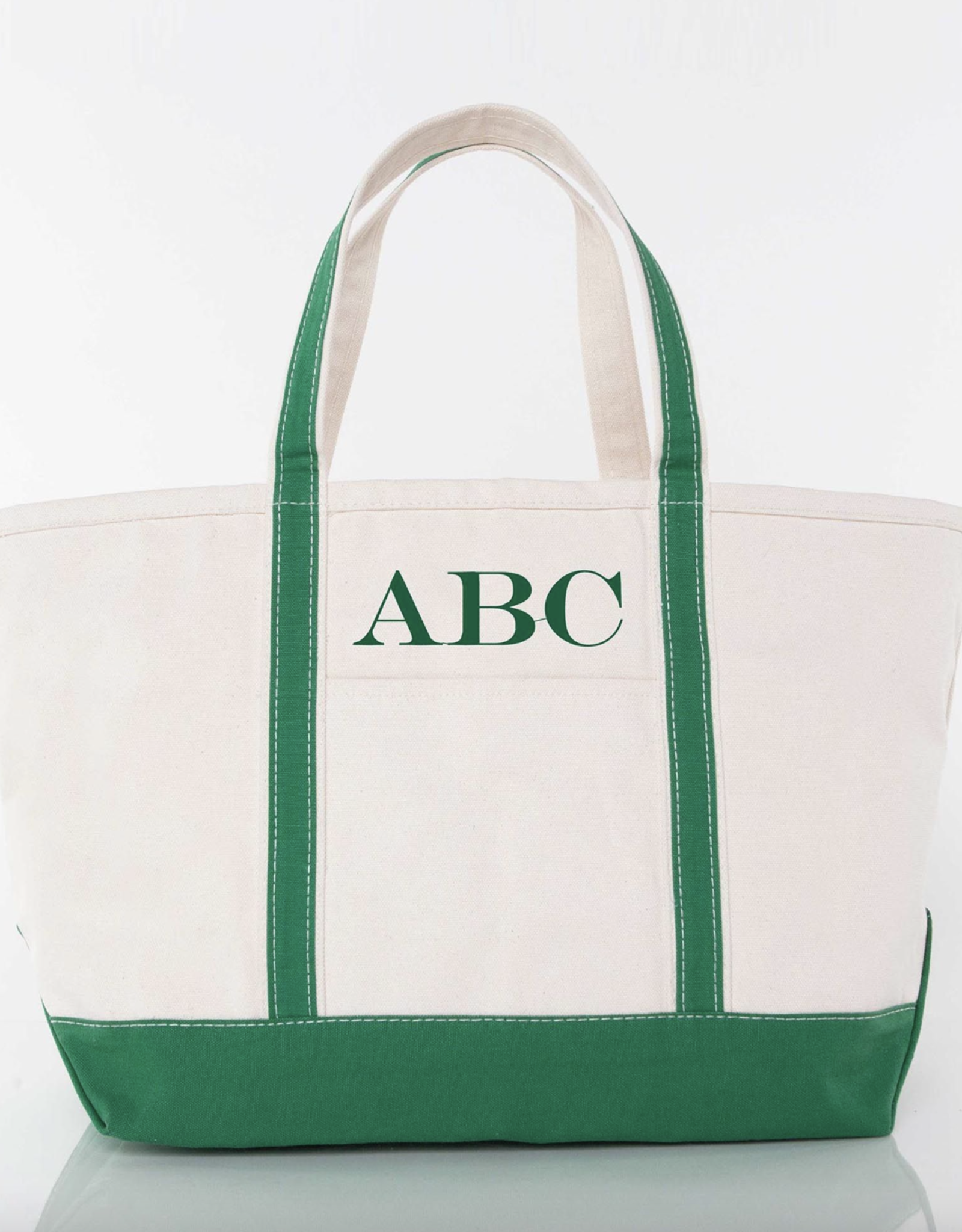 CB Station Large Canvas Tote Emerald