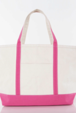 CB Station Large Canvas Boat Tote Hot Pink