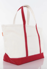 CB Station Large Canvas Tote Red