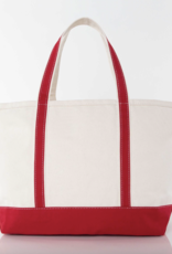 CB Station Large Canvas Boat Tote Red