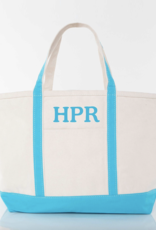 CB Station Large Canvas Tote Turquoise