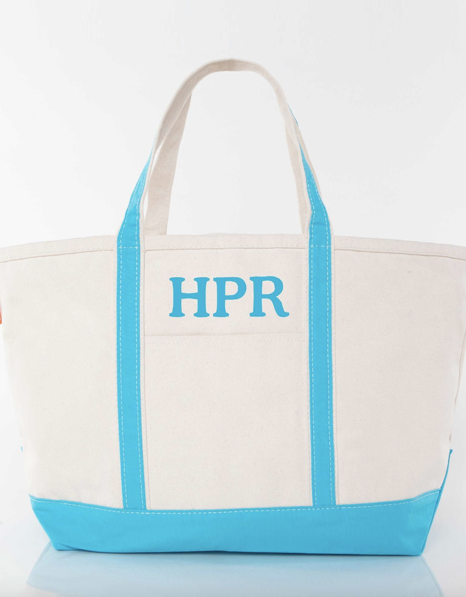 CB Station Large Canvas Tote Turquoise
