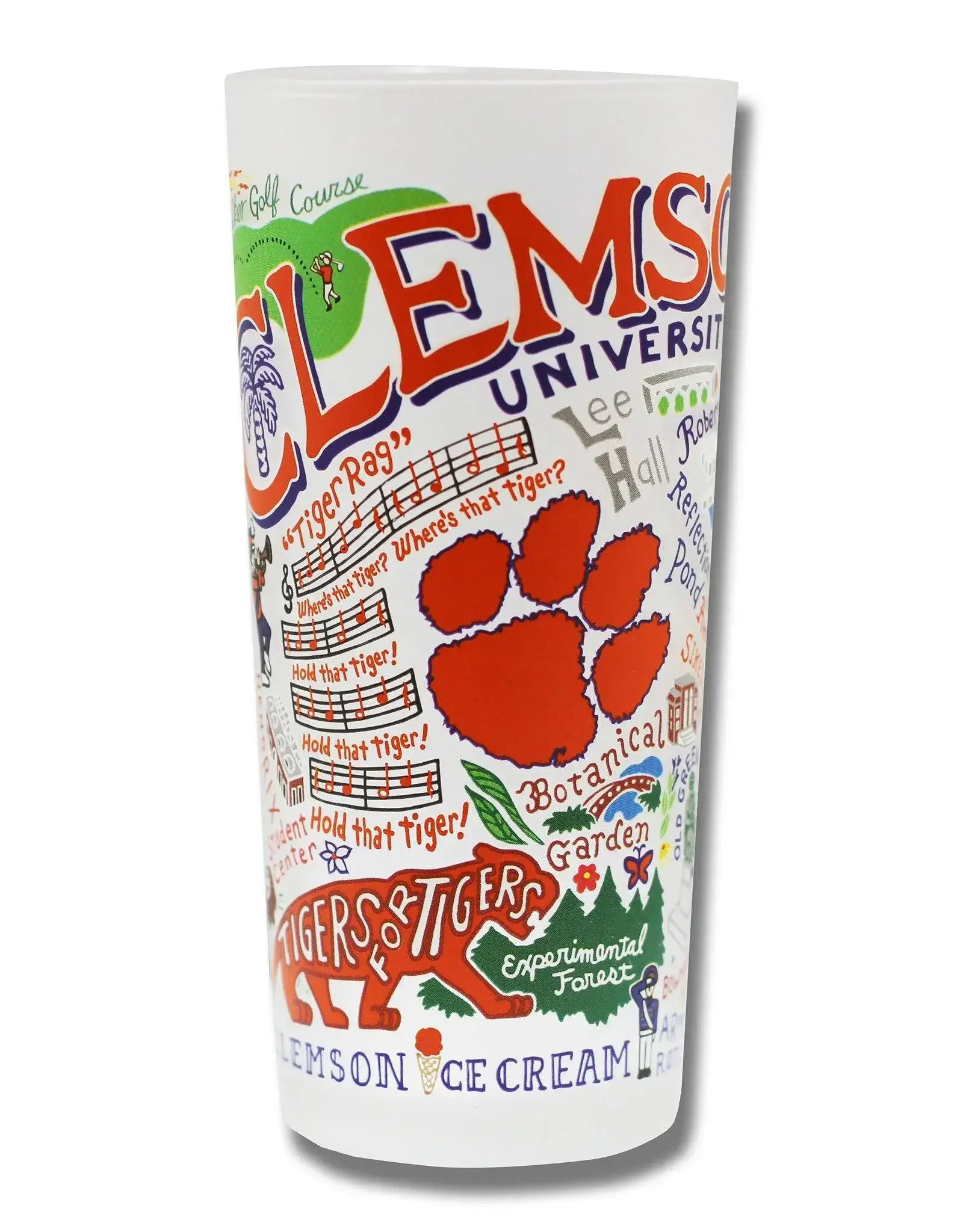 Catstudio Clemson Univ Drinking Glass Set of 2
