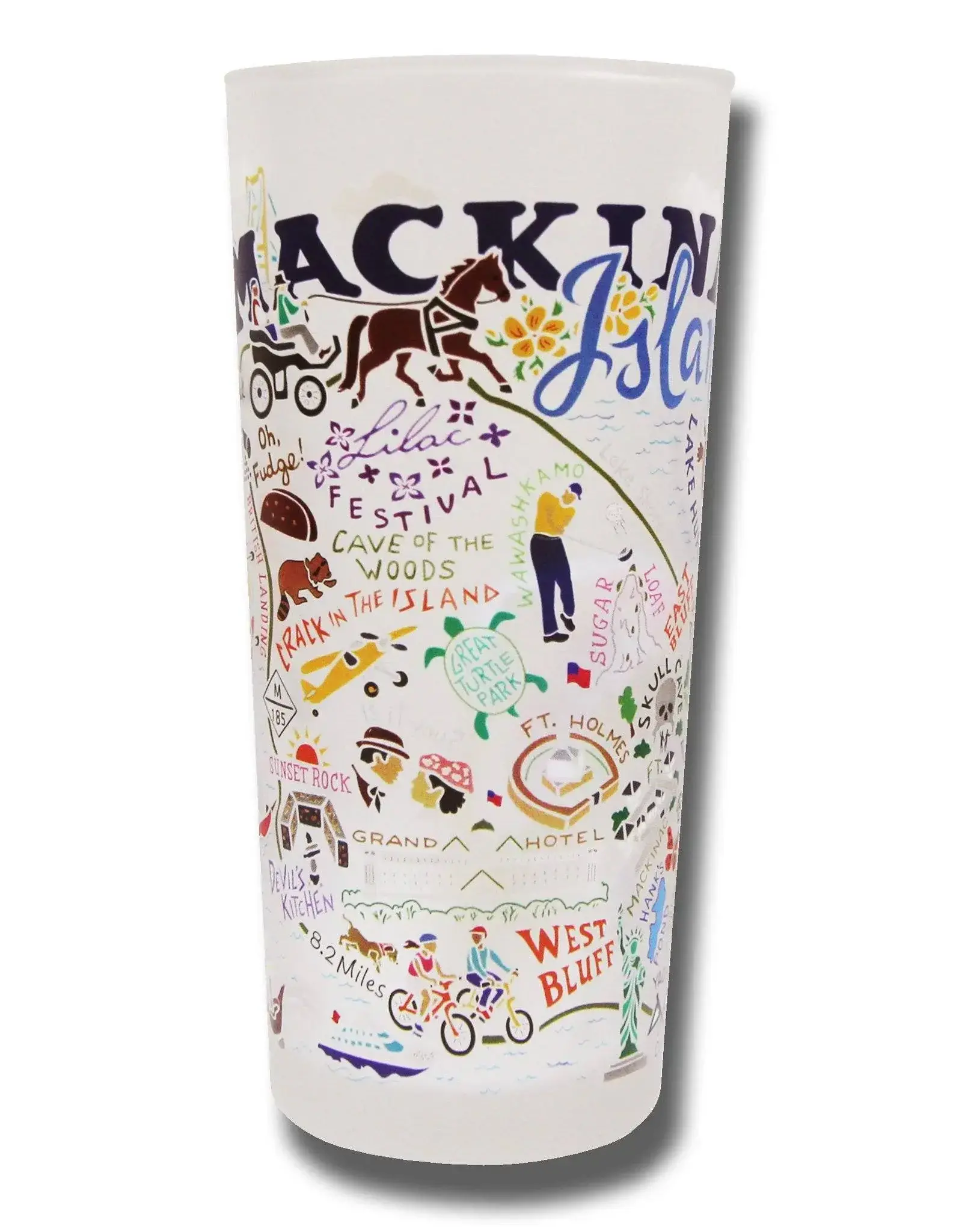 Catstudio Mackinac Island Drinking Glass Set of 2
