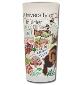 Catstudio Boulder Univ of Colorado  Glass Set of 2