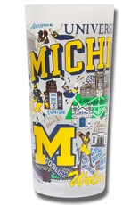 Catstudio Michigan Univ of Drinking Glass Set of 2