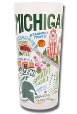 Catstudio Michigan State Drinking Glass Set of 2