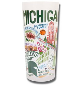 Catstudio Michigan State Drinking Glass Set of 2