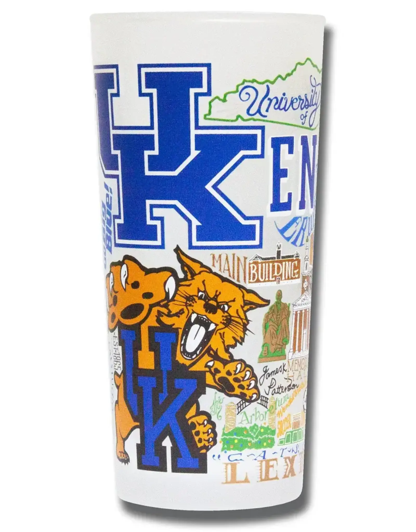Catstudio Kentucky  Univ of Drinking Glass Set of 2