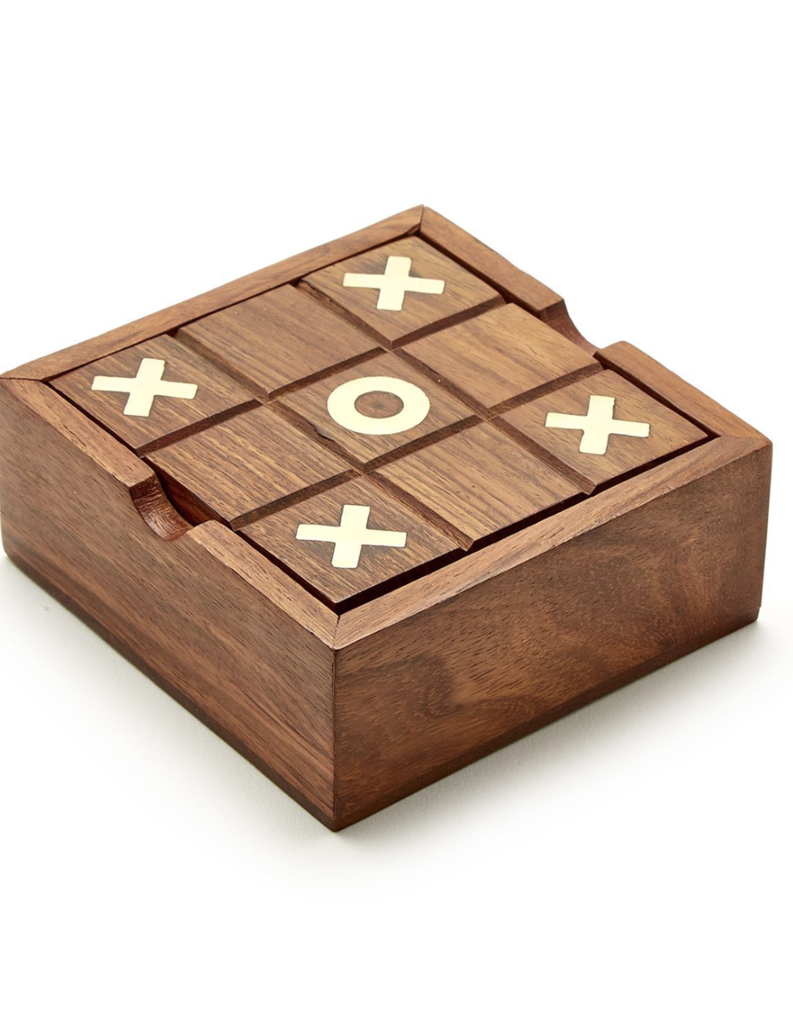 2 in 1 Wood & Brass Game Set