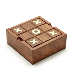2 in 1 Wood & Brass Game Set