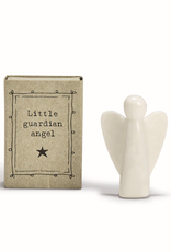 Little Guardian Angel Matchbox White Ceramic