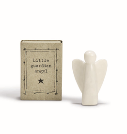 Little Guardian Angel Matchbox White Ceramic