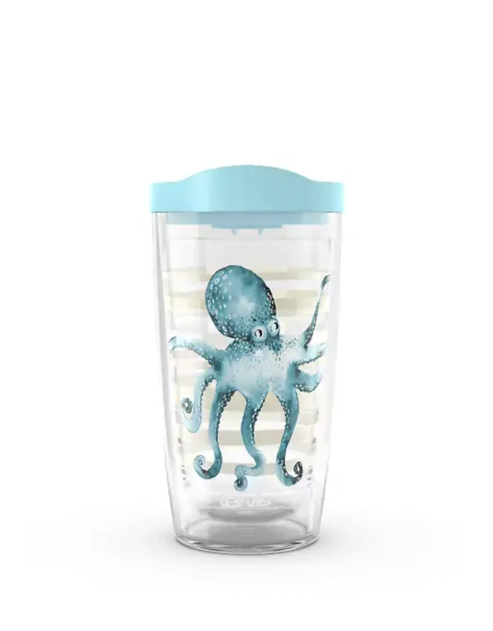 Tervis Tumbler 16oz w/lid Blue Flash Octopus