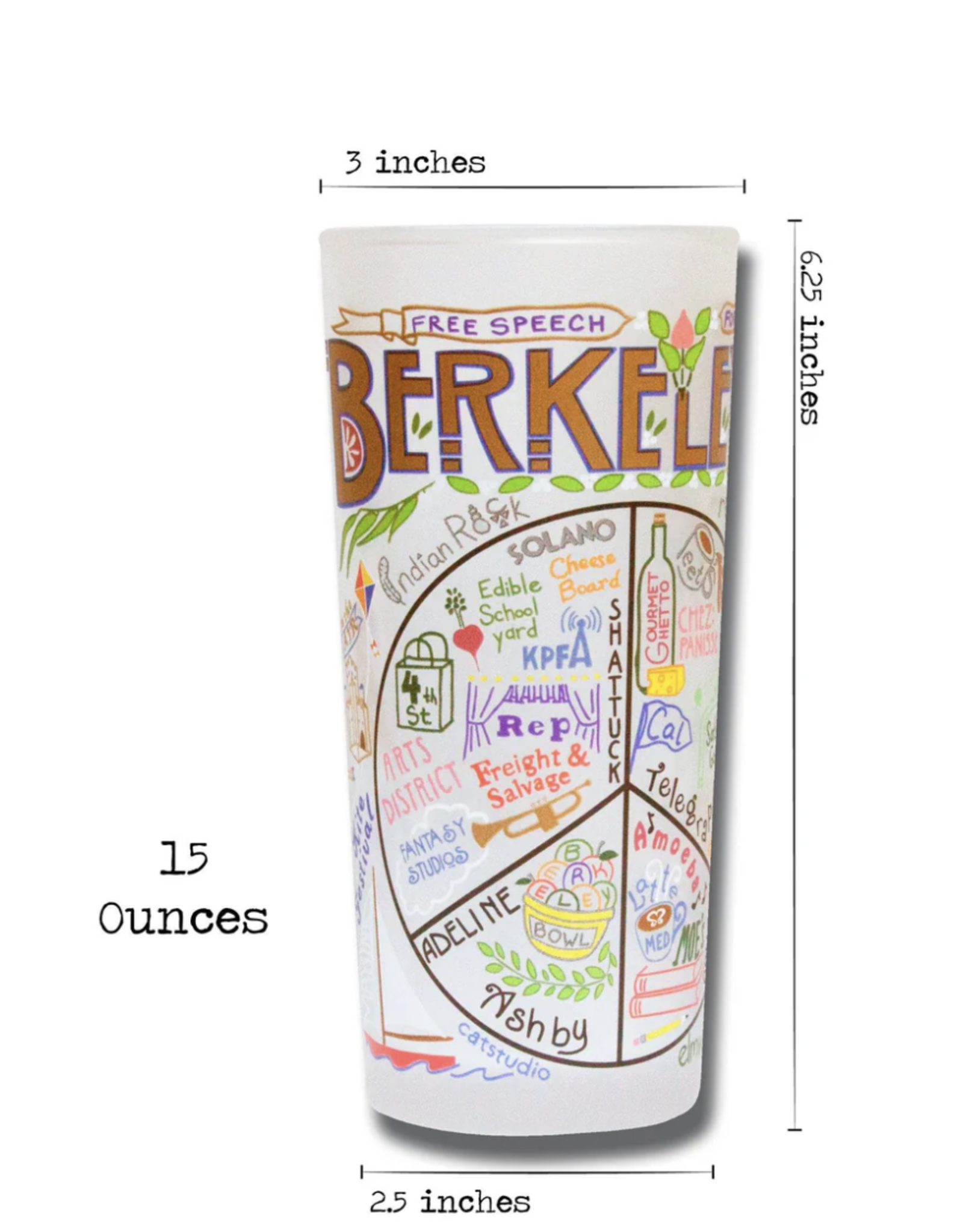 Catstudio Berkeley Drinking Glass Set of 2