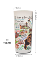 Catstudio Boulder Univ of Colorado  Glass Set of 2